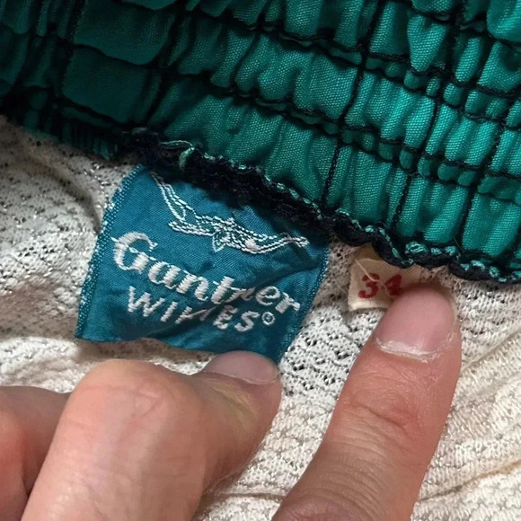 Vintage 60s 70s Gantner Wikies Check Green Cotton USA Made Swim Trunks Mens 34 - Picture 10 of 13